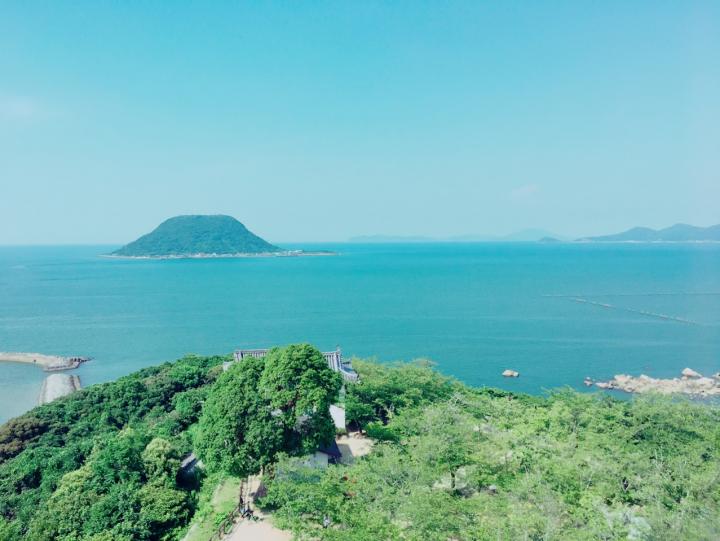 高島方面への眺望