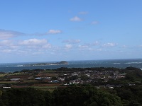 風の見える丘公園から眺める島々の画像