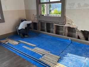 現在の作業状況　屋内