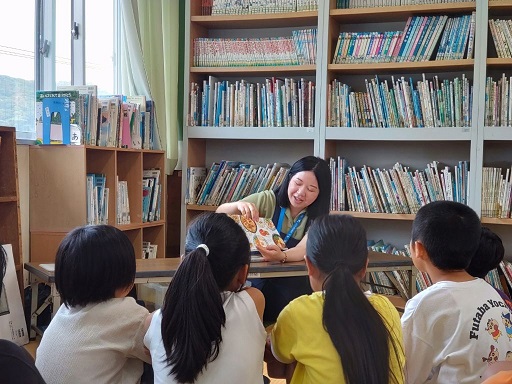 馬渡小中学校への訪問