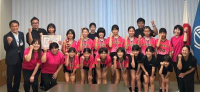 浜ゆうジュニアバレーボールクラブ表敬訪問