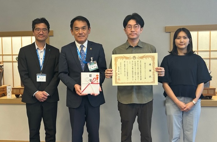 企業版ふるさと納税感謝状贈呈式（株式会社アイモバイル）