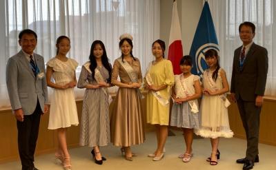 第5回ミスジャパン佐賀大会出場報告表敬訪問