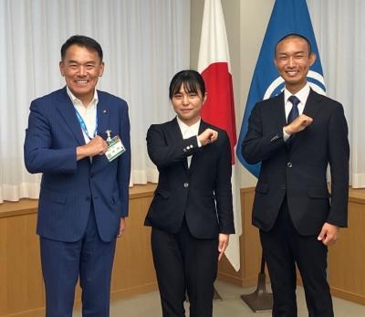 ボートレーサー養成所新人修了生表敬訪問