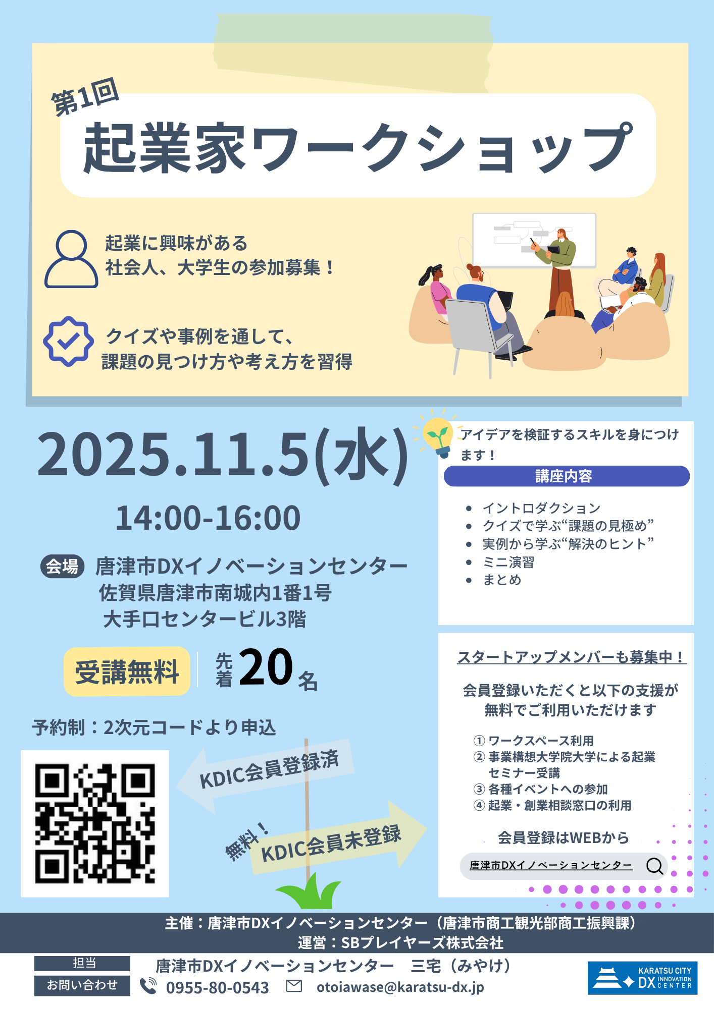 起業家ワークショップチラシ