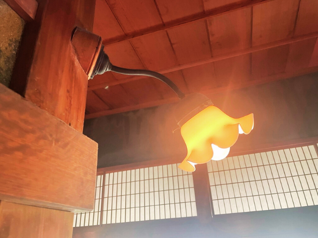 旧高取邸　廊下　照明