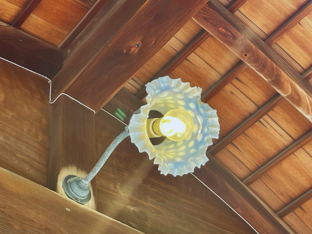 旧高取邸　大玄関　照明