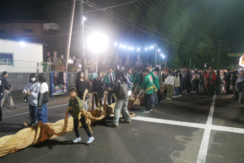 石室猪ノ子祭綱引の様子