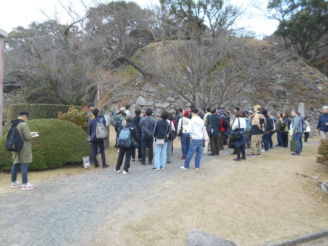 名護屋城ガイドツアー様子