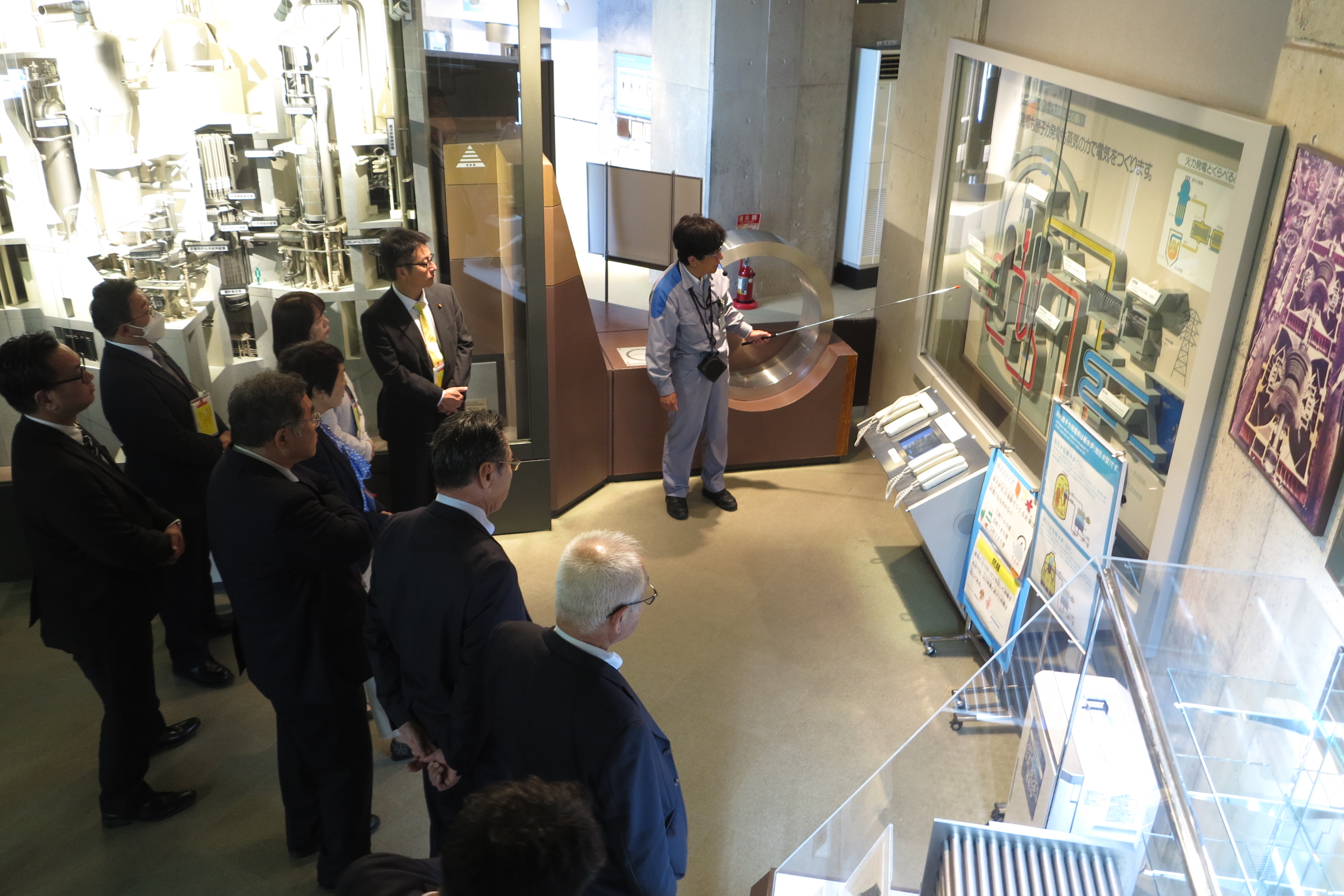 川内原子力発電所 展示館（発電所構内視察中）