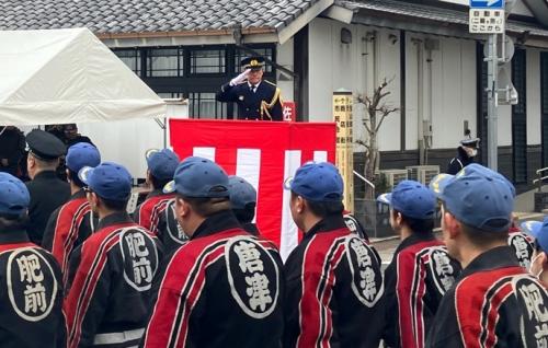 出初式行進の様子