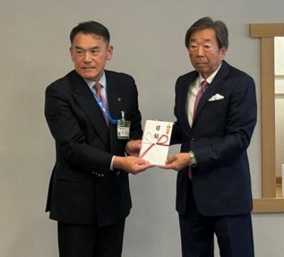 企業版ふるさと納税感謝状贈呈式（株式会社コスモリサーチ）