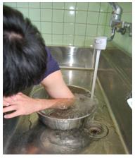 やけどの応急手当の方法の画像