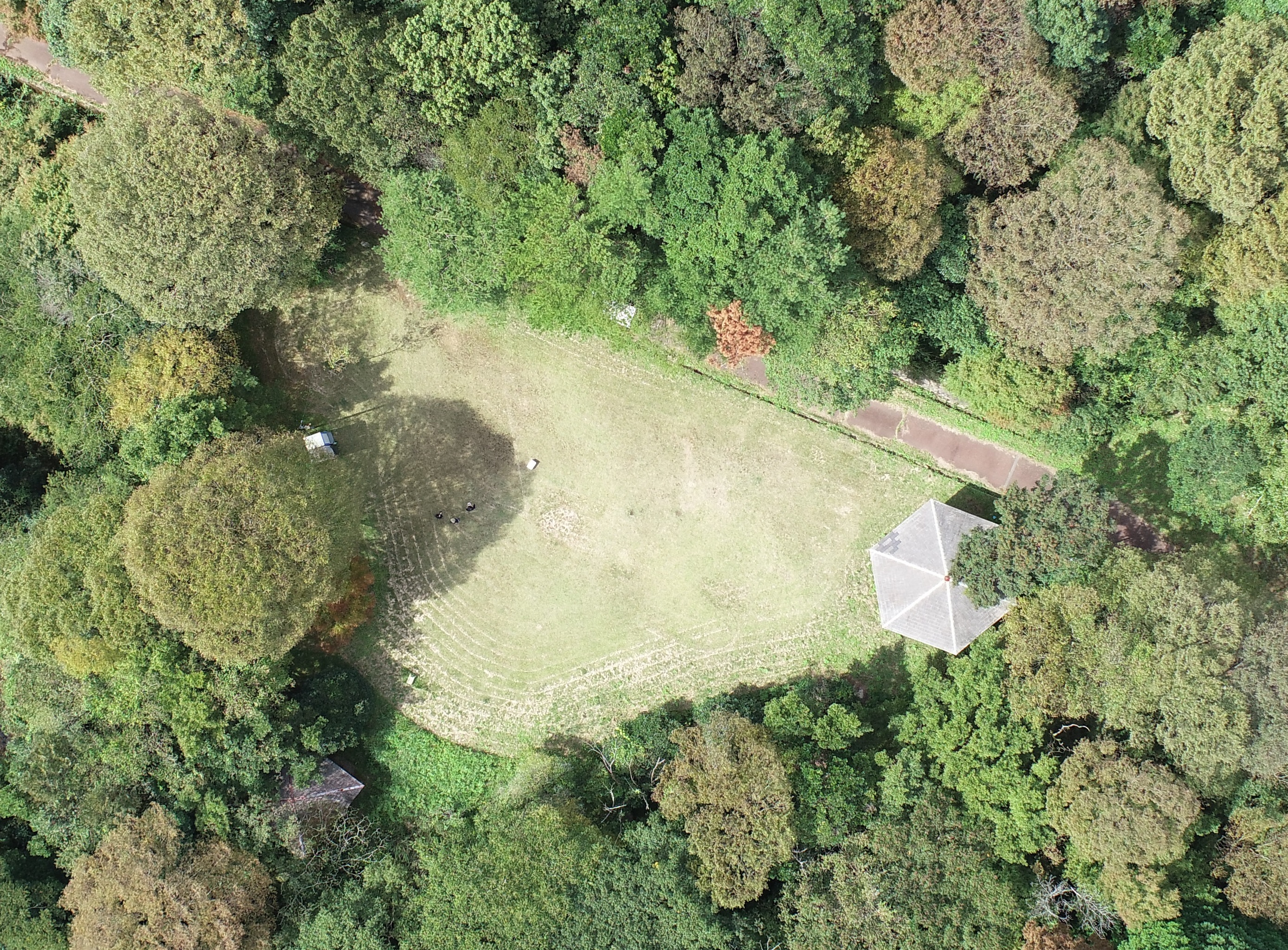 八幡岳キャンプ場の航空写真