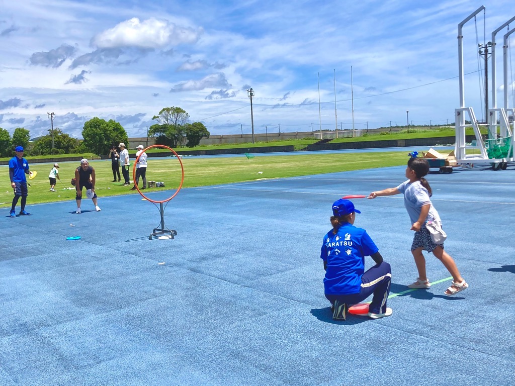 スポーツ推進委員の活動（スポレク祭・フライングディスク）