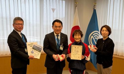 中小田千鶴子氏表敬訪問