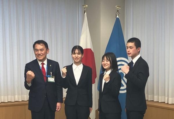 ボートレーサー養成所第138期修了生表敬訪問