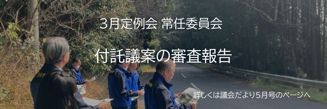 常任委員会審査報告