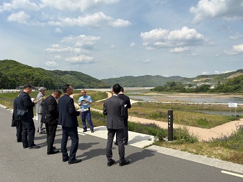 倉敷市の現地視察の様子