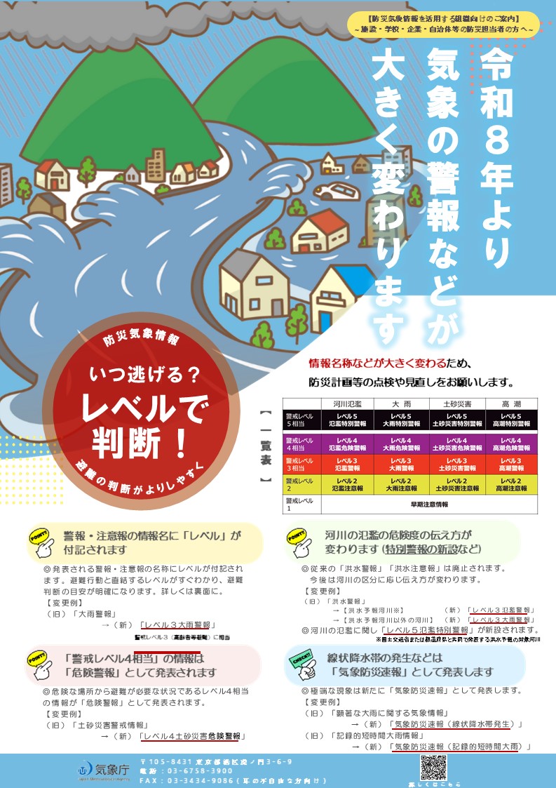 気象庁チラシ