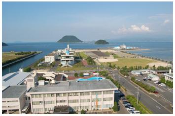 消防本部から北東側を撮影した景色