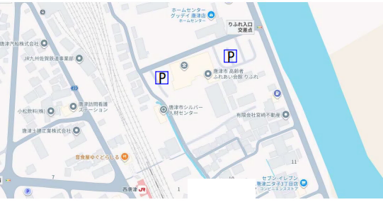 りふれホール周辺駐車場図