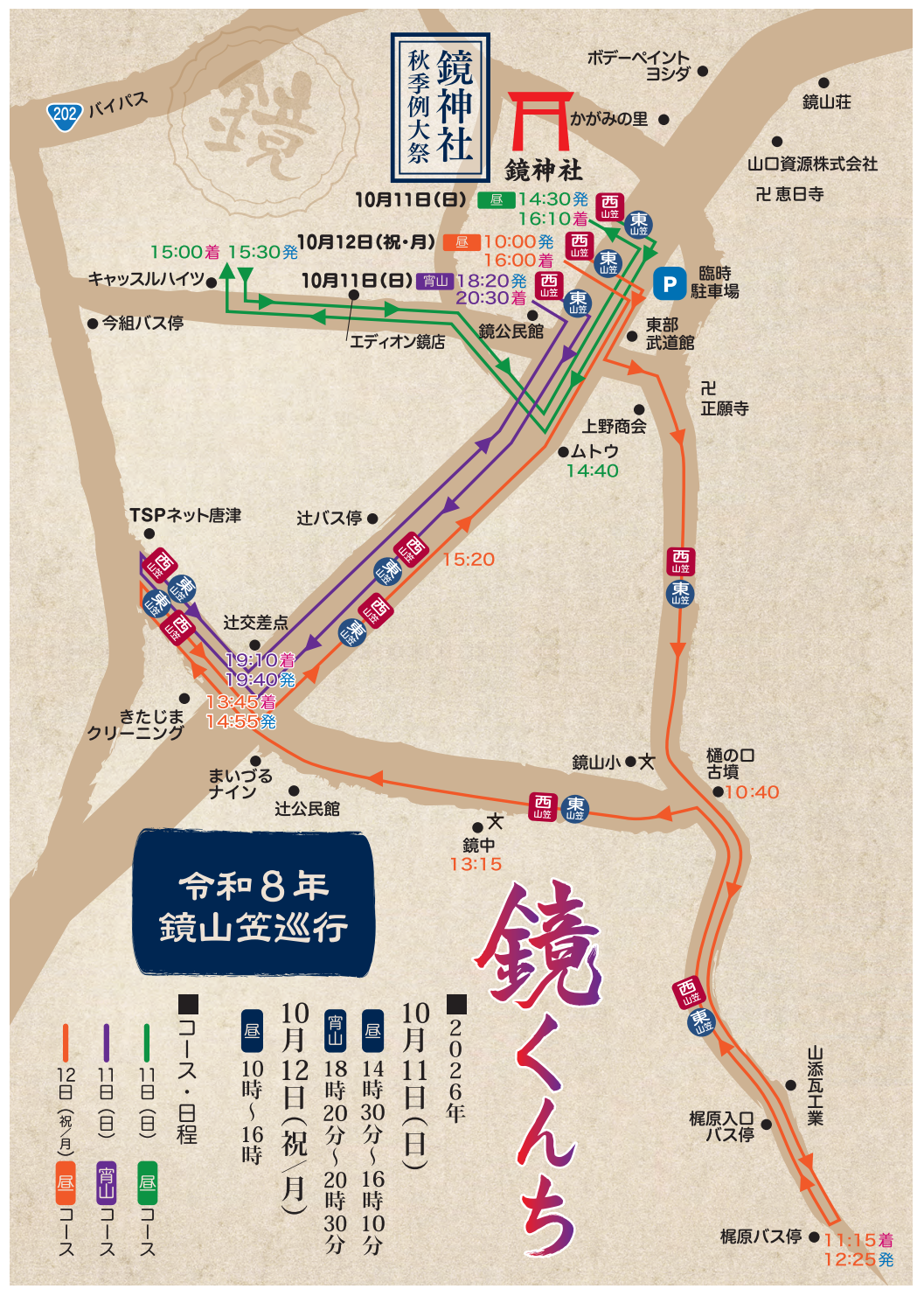 鏡くんち巡行図