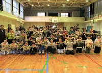 最後にみんなで集合写真の撮影の画像