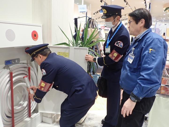 消火栓の点検です