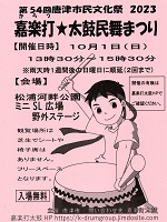 嘉楽打★太鼓民舞まつり2023の画像