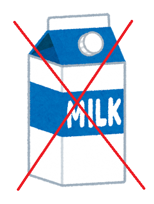 蓋つきの牛乳パックのイラスト