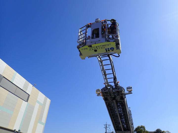 はしご車試乗