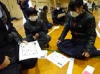 ワークシートに記入の画像