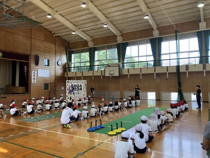 学校訪問（竹木場小）