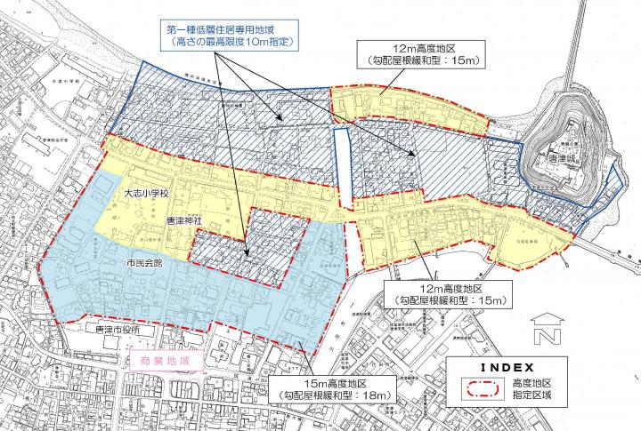 指定区域とその種類の画像