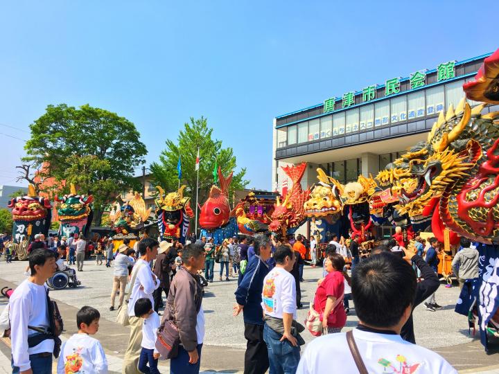 春季例大祭神社前