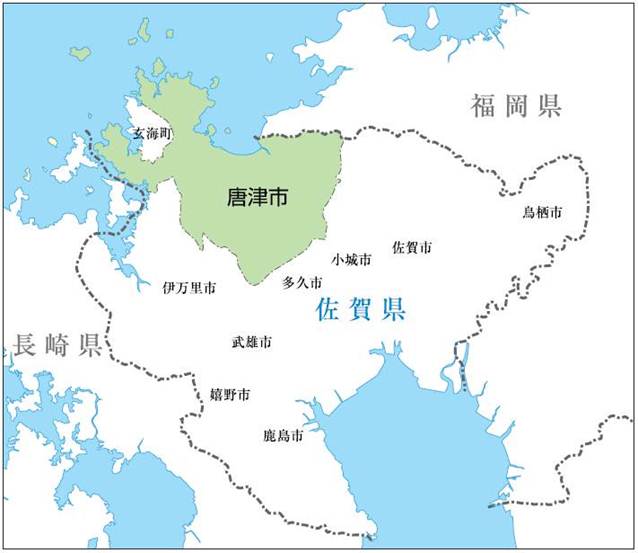 唐津市の位置