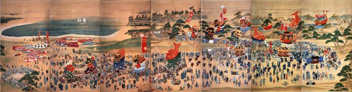 唐津神祭行列図