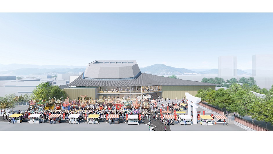 完成イメージ(新市民会館・新曳山展示場)